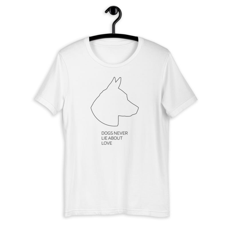 UNUSI White T-shirt With Black Design REX UNUSI White T-shirt With Black Design REX
