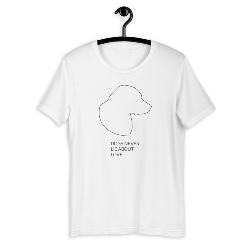 UNUSI White T-shirt With Black Design BELLA UNUSI White T-shirt With Black Design BELLA