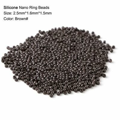 Silicone lined Nano Beads #4 (Light Brown)