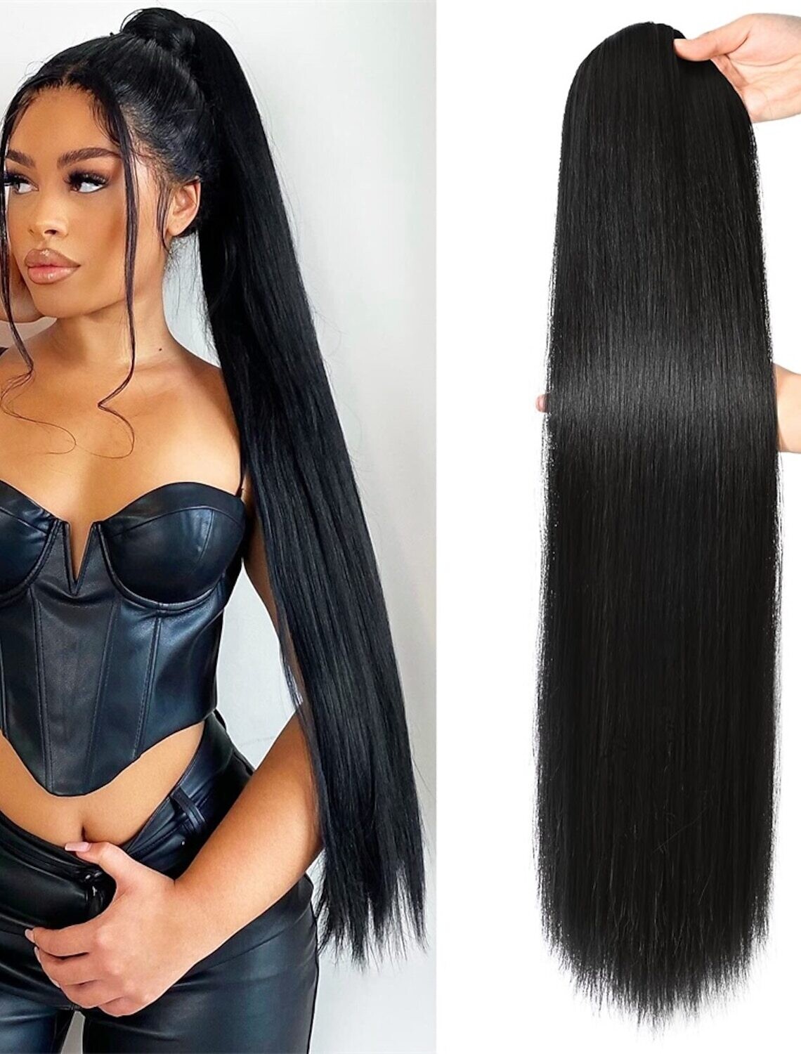 Drawstring Ponytail (#Natural Black)