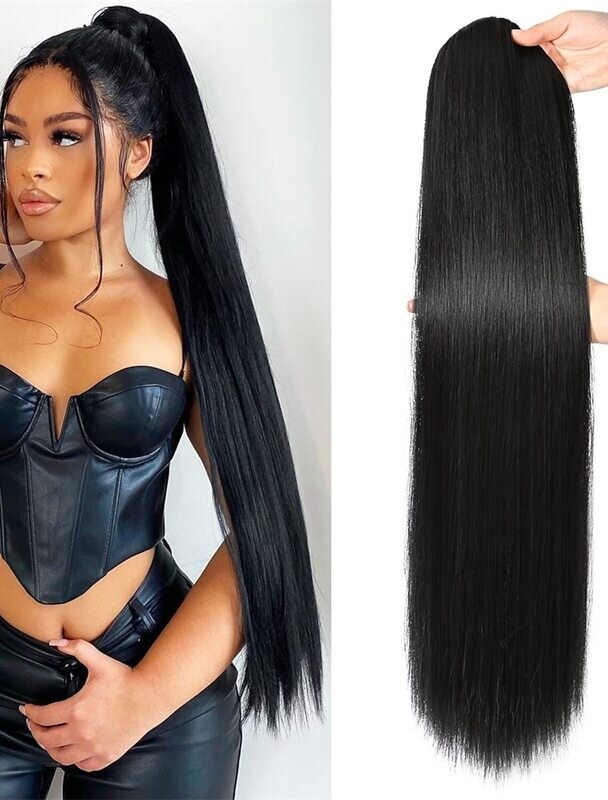 Drawstring Ponytail (#Natural Black)