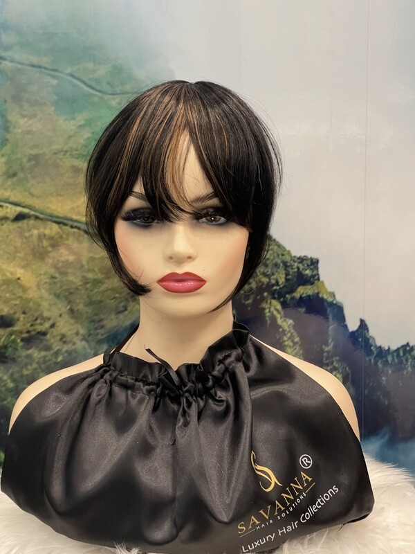SNAP BANG CROWN ( Clip on fringe) #1b/30