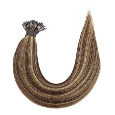 Nano Tip Remy Hair Extensions #P4/8/24