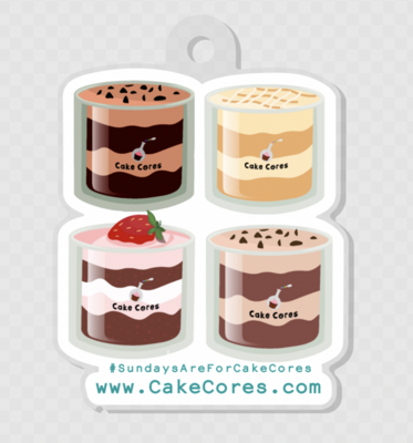 Cake Cores Keychain Ornament