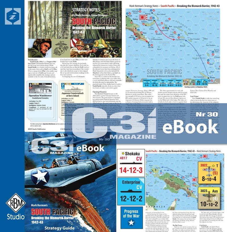 C3i 30: South Pacific Strategy Guide and Counter Sheet