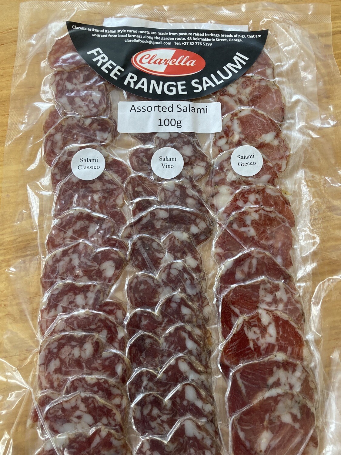 Clarella - Assorted Salami 100g Clarella - Assorted Salami 100g