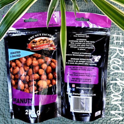 Nuts - Salted and Roasted Peanuts 250g