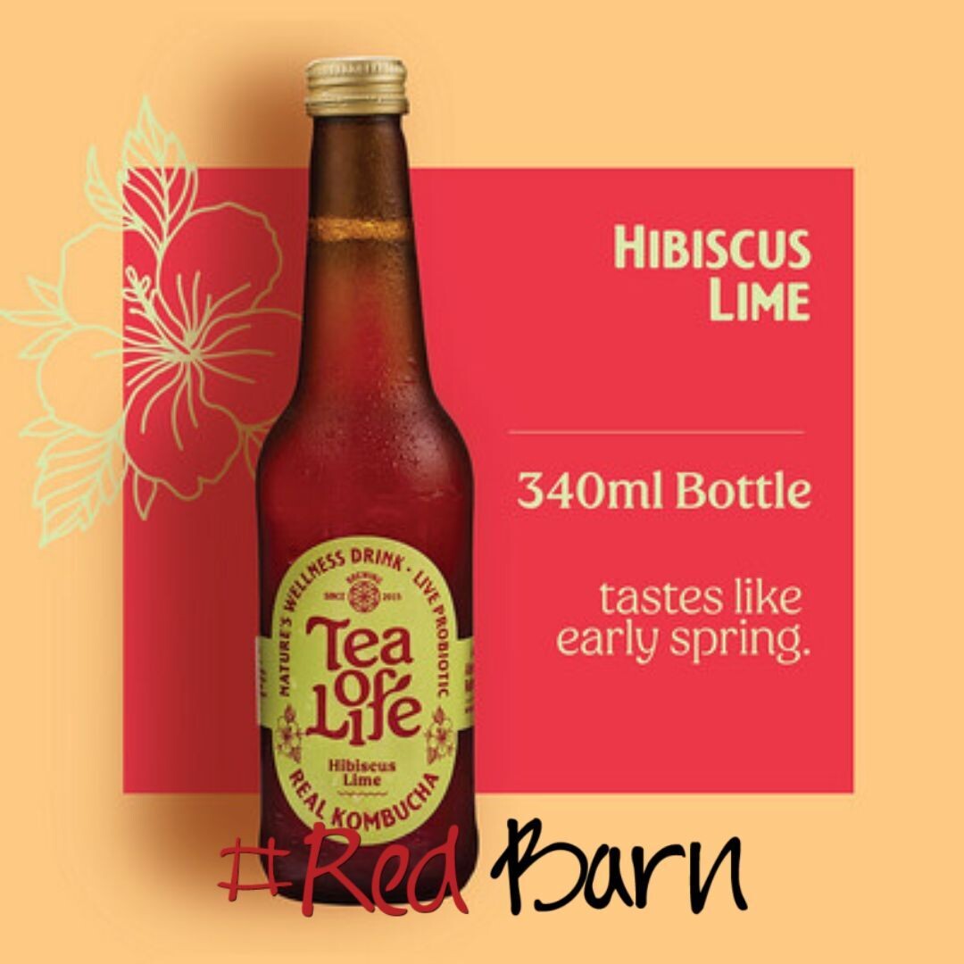 Kombucha Hibiscus Lime 340ml