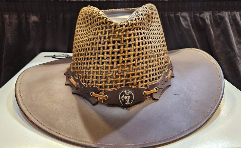 Brown Dune Leather Brim