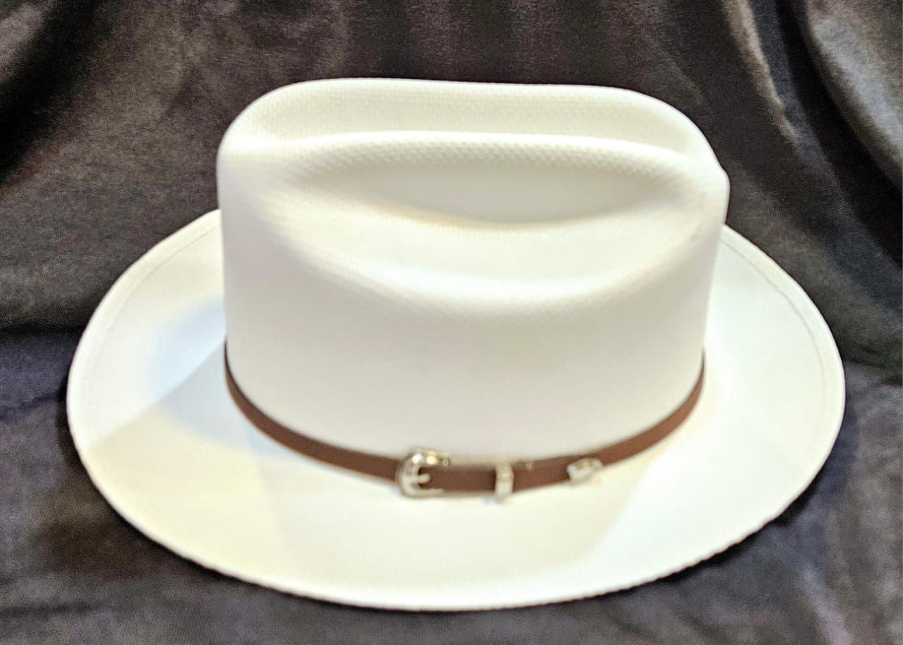 White Small Brim Bamboo Cattleman