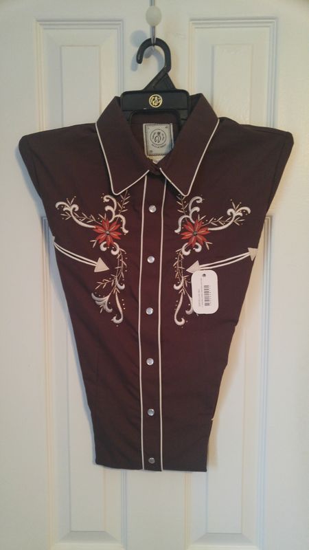 Ladies Brown Carolina Western Shirt