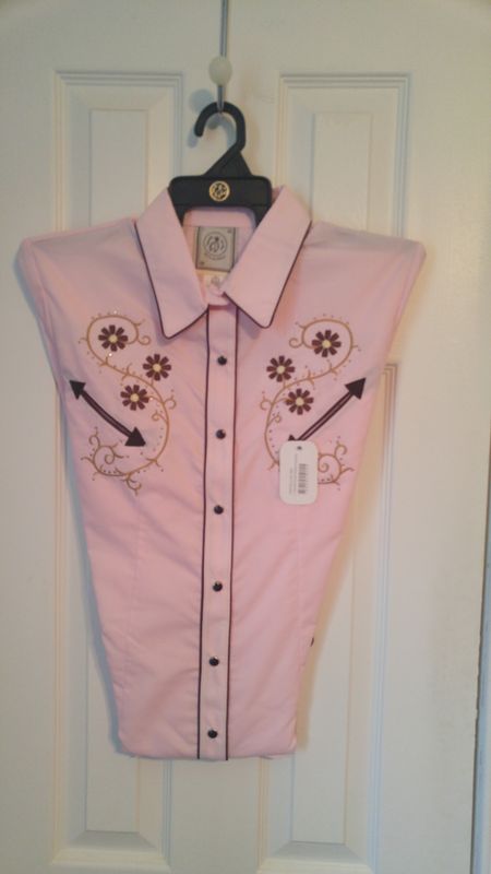 Ladies Pink Daniela Western Shirt