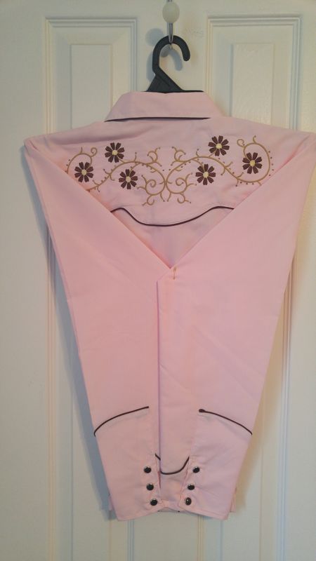 Ladies Pink Daniela Western Shirt