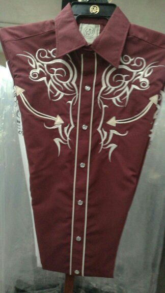 Wine Navajo Western Shirt