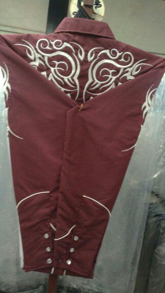 Wine Navajo Western Shirt