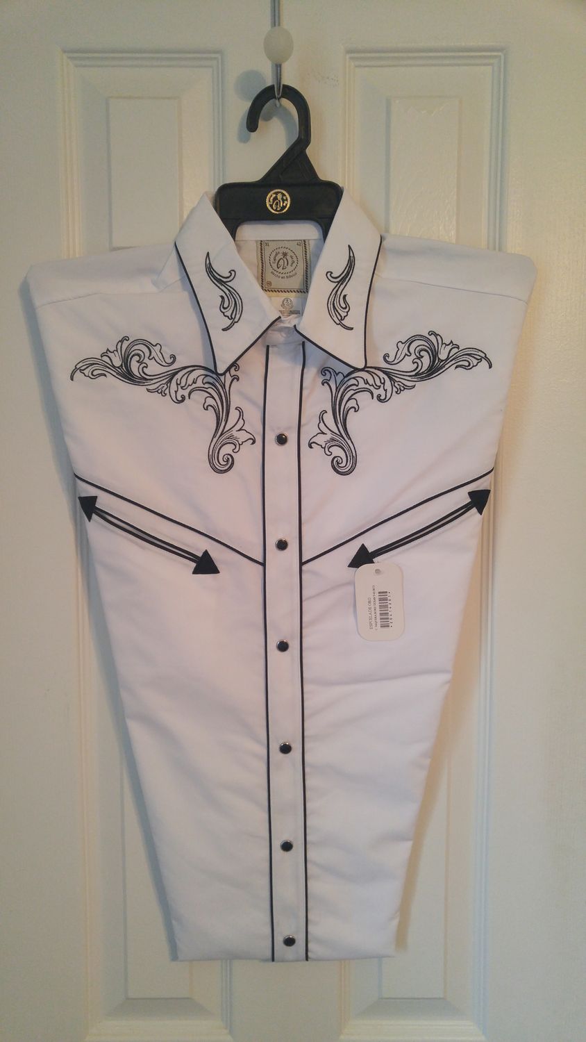 White Texas Western Shirt