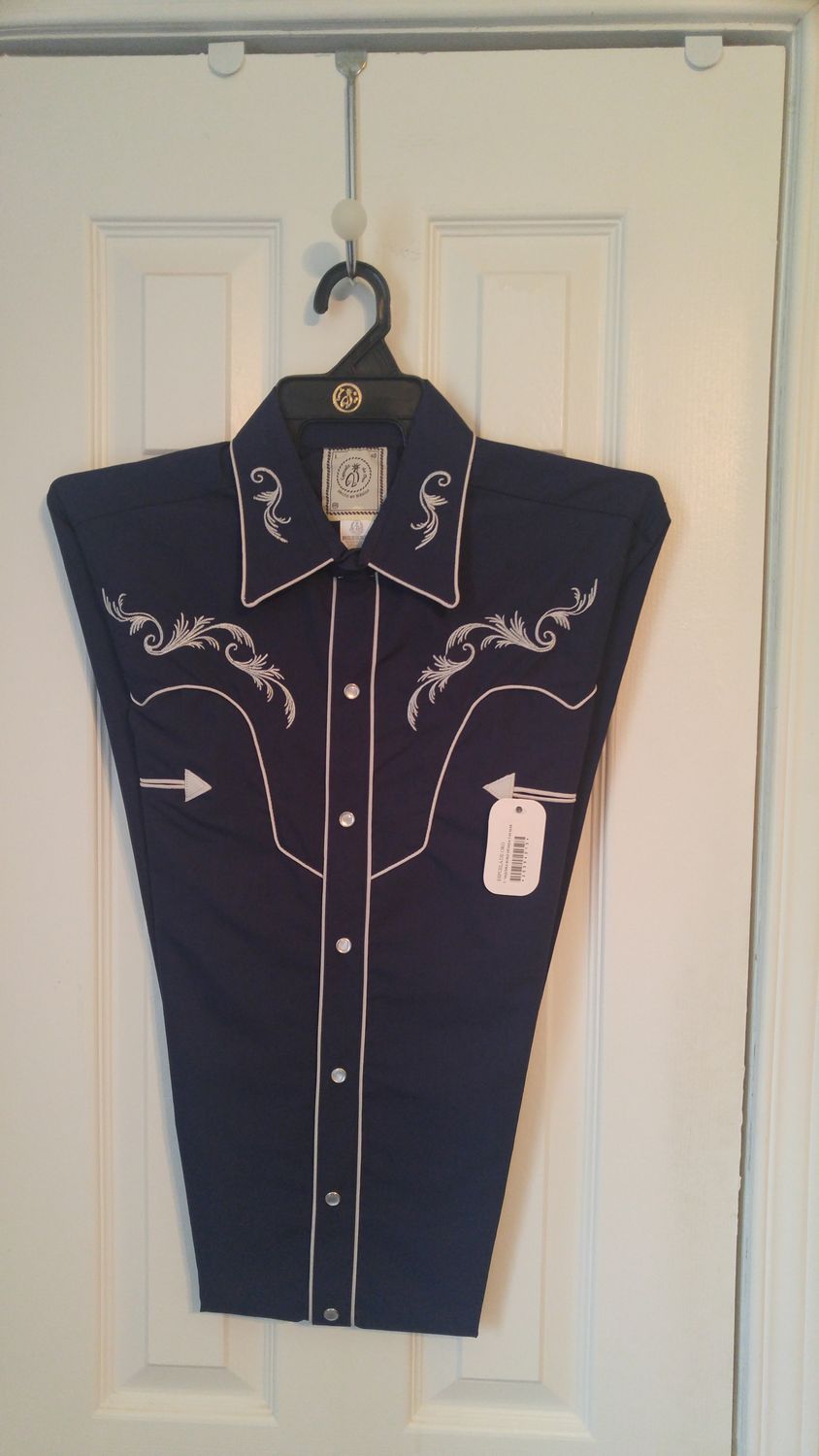 Black &amp; White Nevada Western Shirt