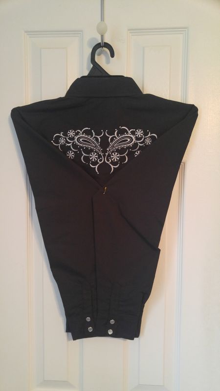 Black &amp; White Natalia Ladies Western Shirt