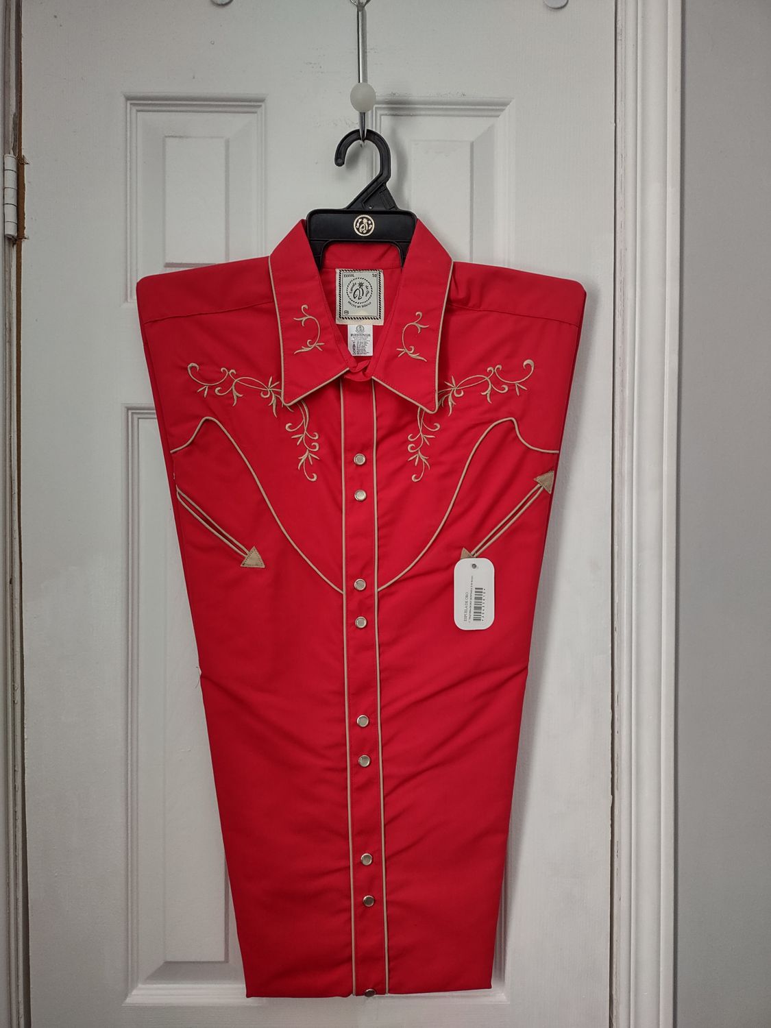 Red &amp; Gold Montana Western Shirt