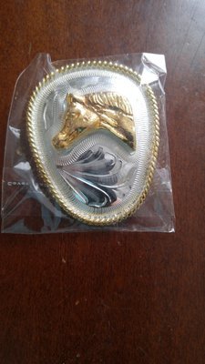 Silver Oval Horse Head Bolo Tie