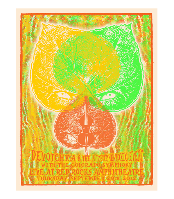 September 20, 2012 Red Rocks Poster