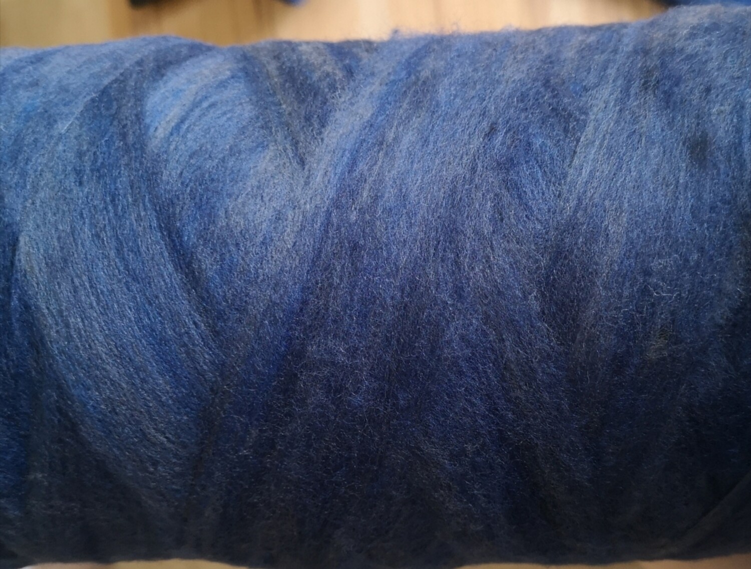 Sliver superfine blau melange, Kardenband 100Gr