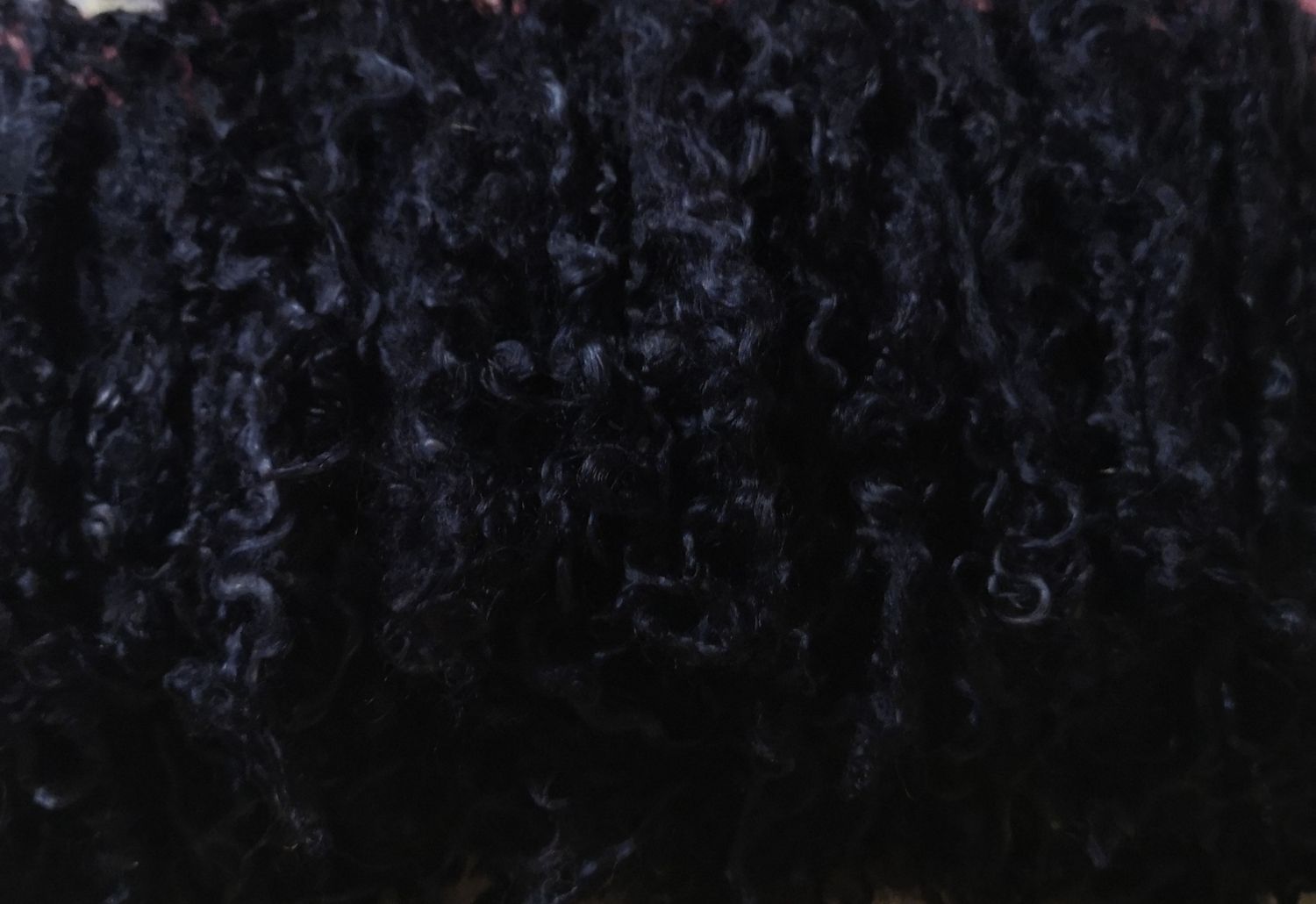 Wensleydale Locken 20Gr. schwarz, W8