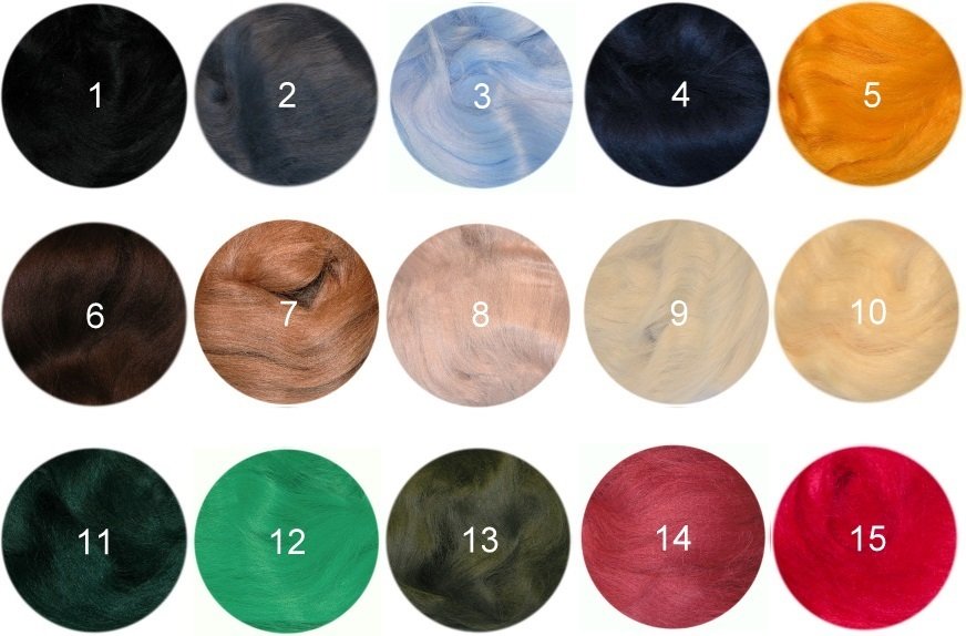 Viskose Kammzug matt 100Gr - RESTVERKAUF