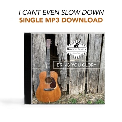 I Can't Even Slow Down - Single MP3 Download