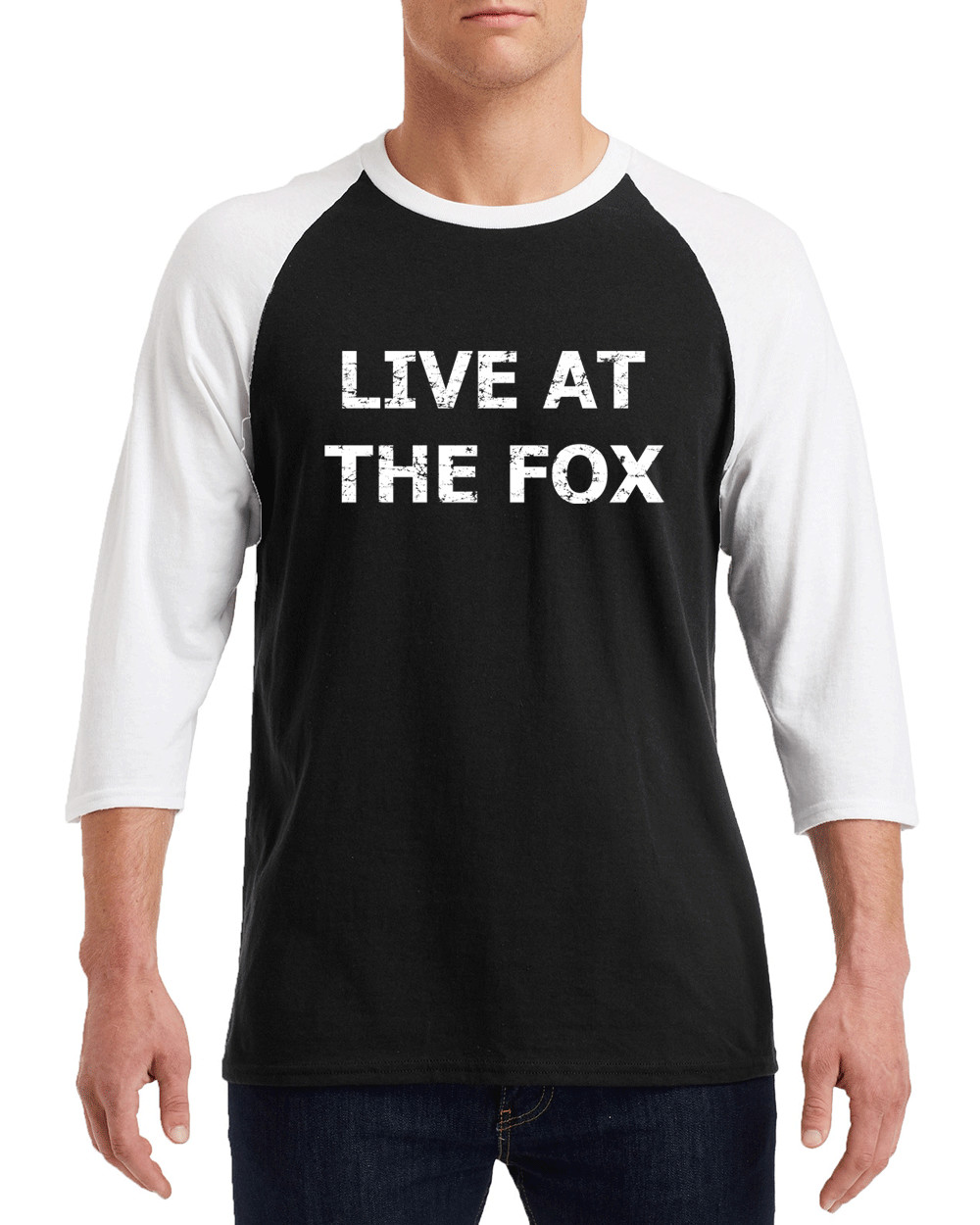 LIVE AT THE FOX LYNYRD SKYNYRD White Logo Gildan G570 3/4 Sleeve Shirt "FREE SHIPPING"