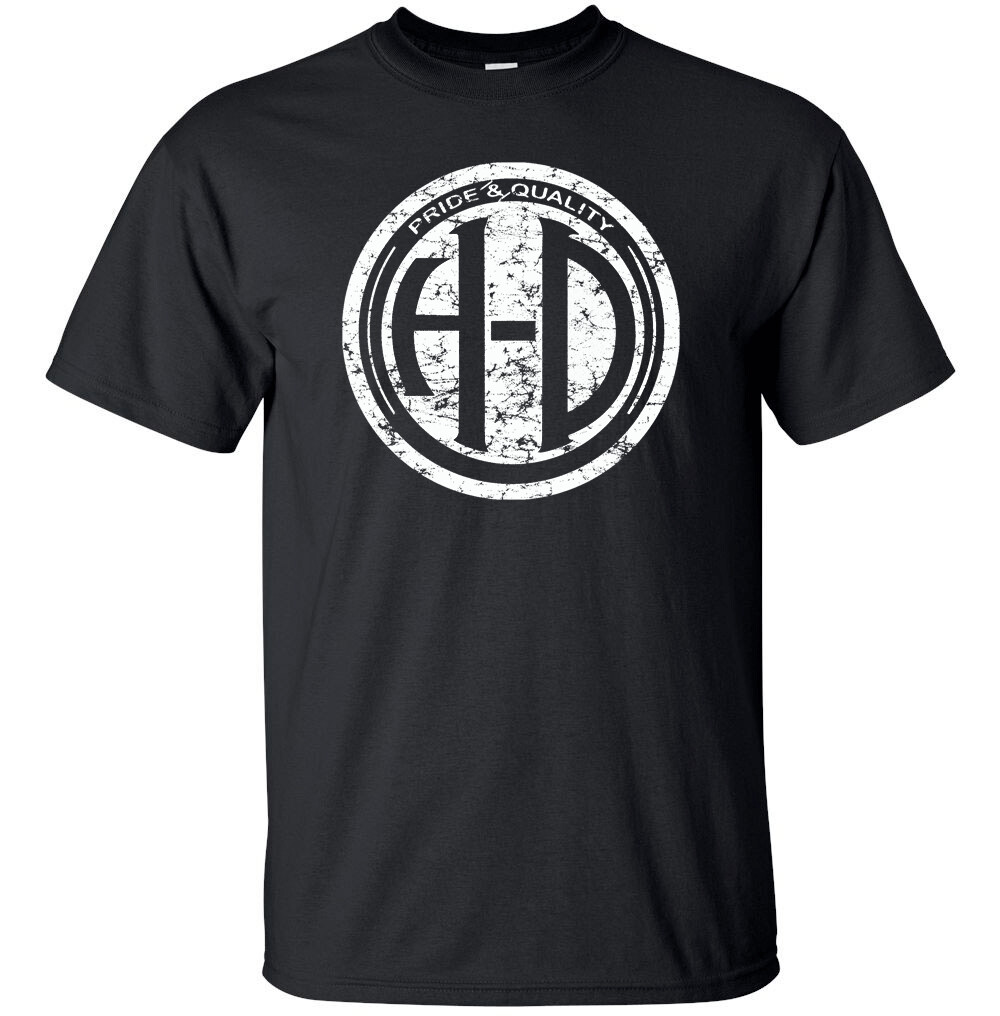 HARLEY DAVIDSON H-D PRIDE White Distress Logo T-shirt Gildan "FREE SHIPPING"