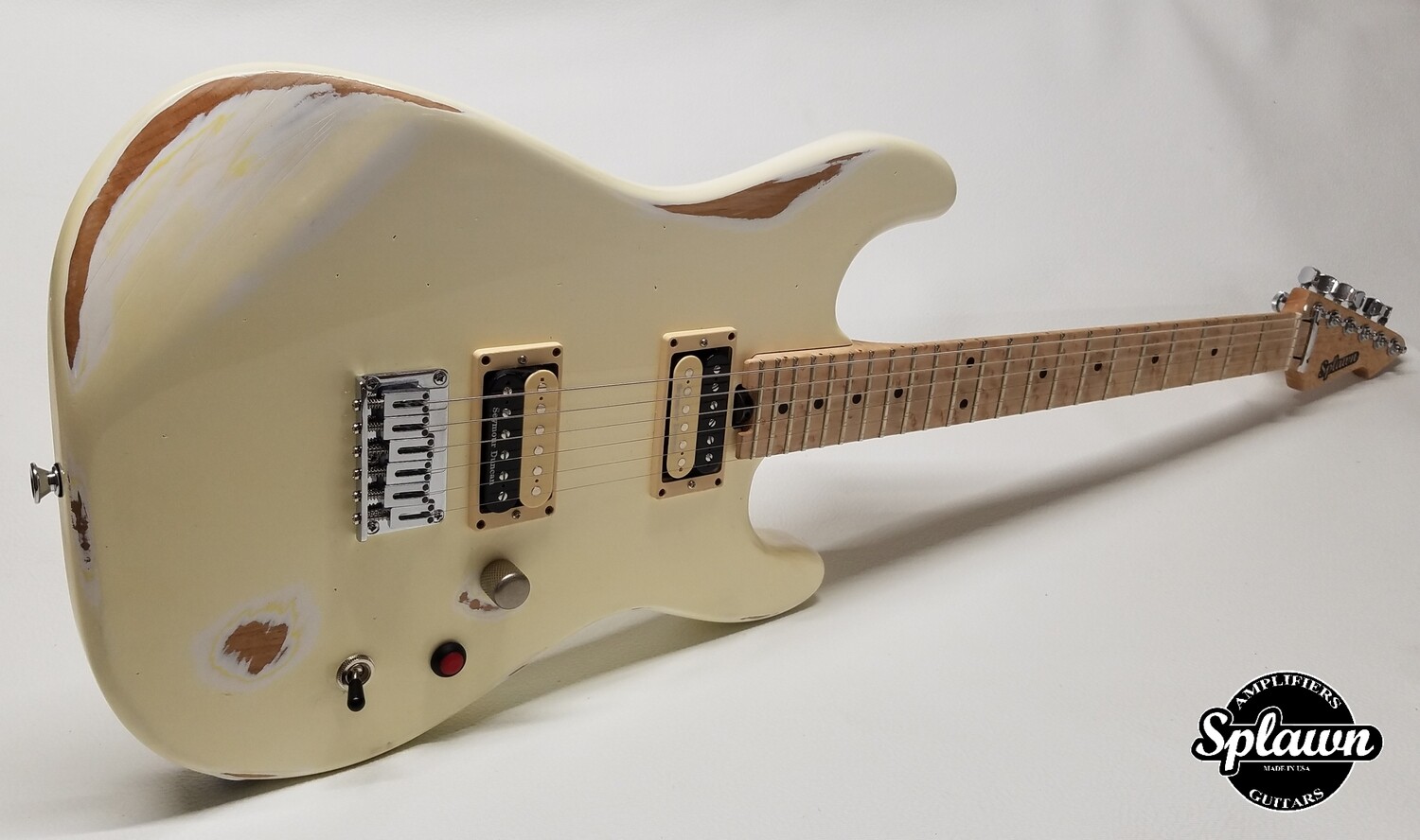 Splawn SS1 Guitar Aged White Nitro Relic