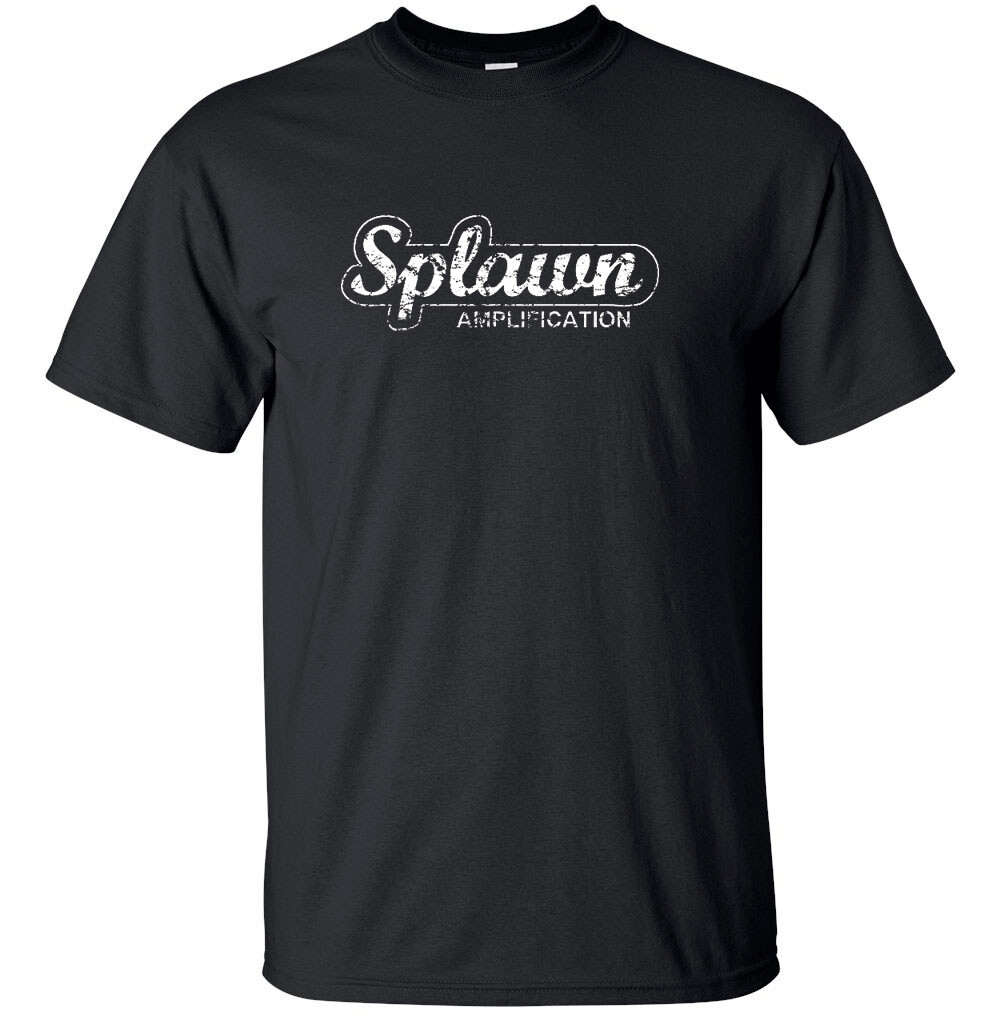 SPLAWN Amplification Outlined White Distress T-shirt Gildan FREE SHIPPING USA