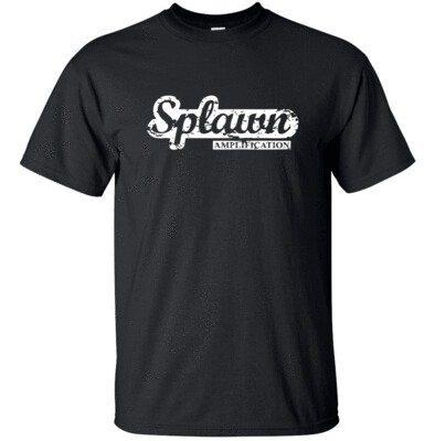 SPLAWN Amplification White Distress Logo T-shirt Gildan  FREE SHIPPING USA