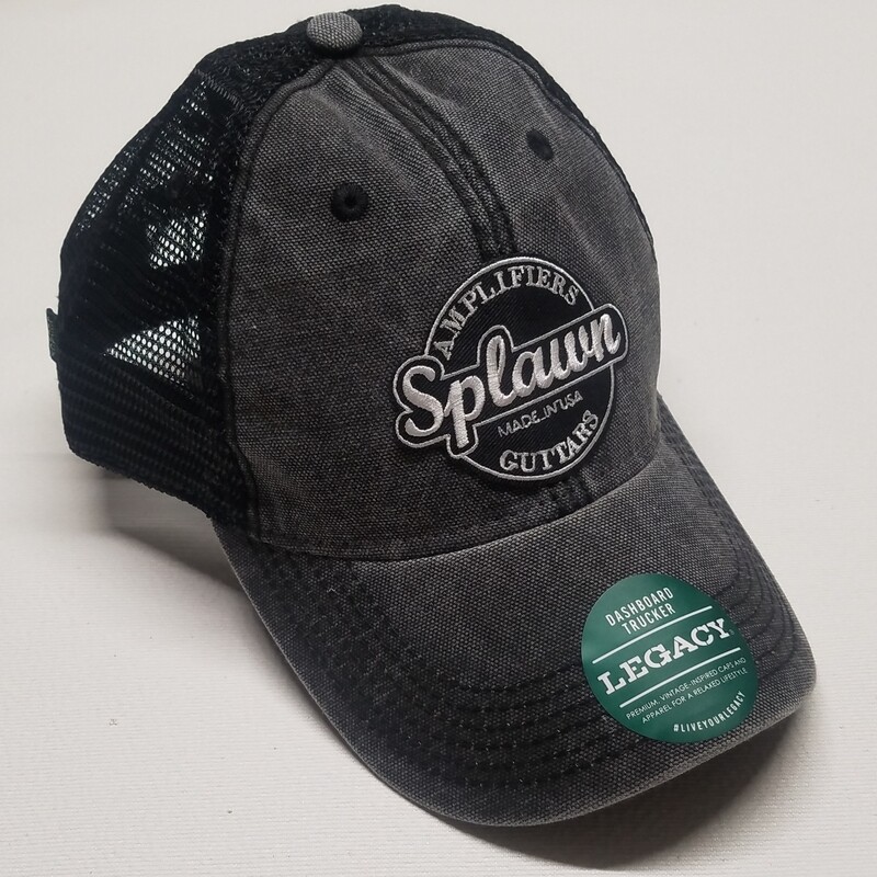 Splawn Amplification Guitars Trucker Cap Legacy DASHBOARD TRUCKER HAT Black