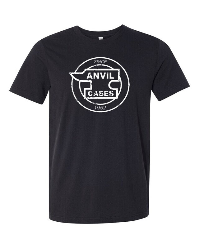 Anvil Cases White Distress Logo T-shirt Gildan &quot;FREE SHIPPING&quot; USA
