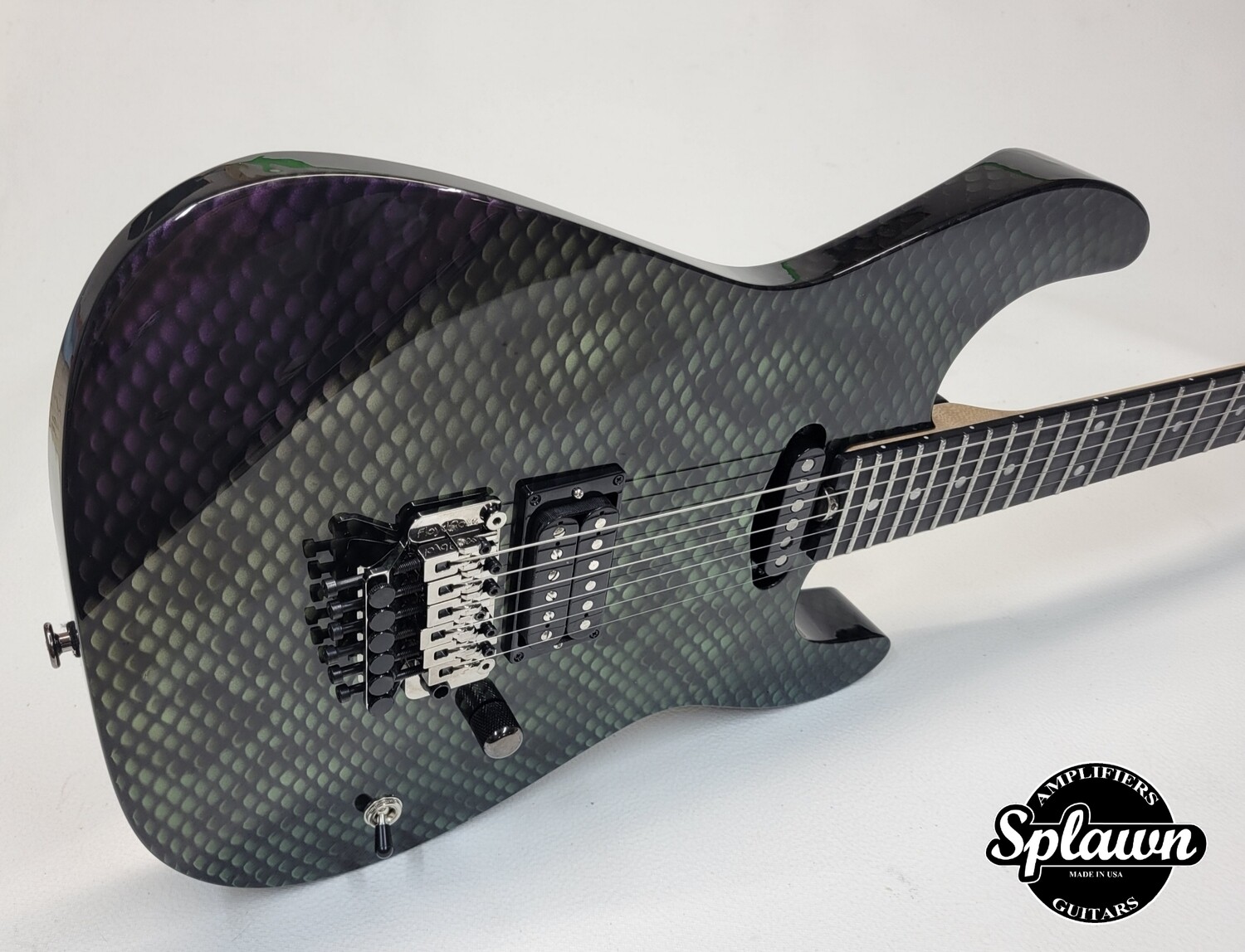 Splawn SS2 Guitar Color Shift Snakeskin Purple to Green