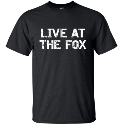 LIVE AT THE FOX Lynyrd Skynyrd White Distress Logo T-shirt Gildan FREE SHIPPING USA