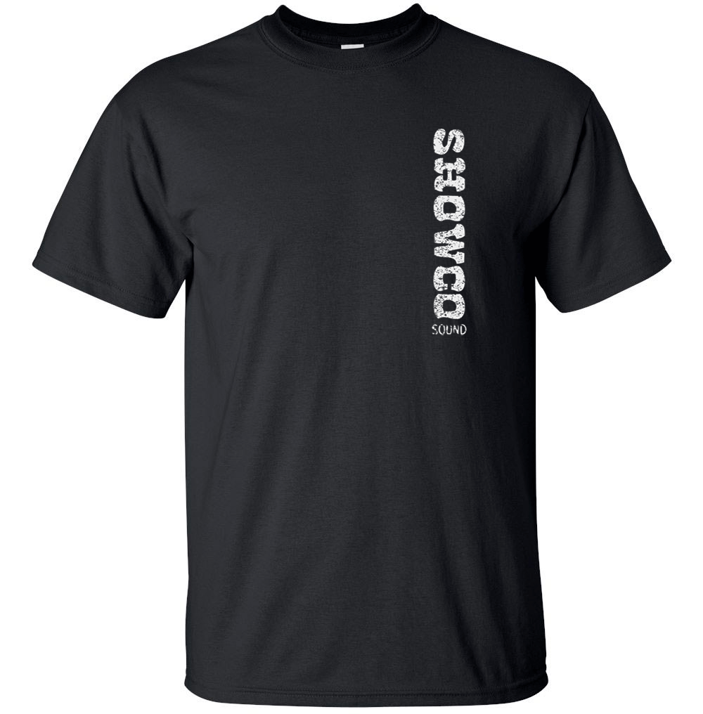 SHOWCO SOUND Lynyrd Skynyrd Vertical White Distress Logo T-shirt Gildan "FREE SHIPPING"