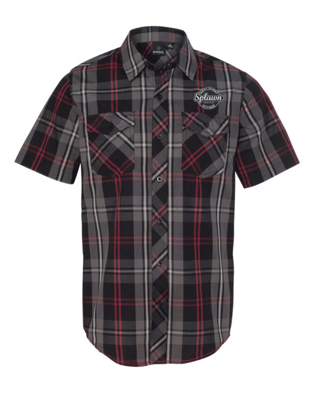 Splawn Amplification Guitars Logo Red BURNSIDE Work Shirt