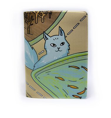 Обложка для паспорта "Дорожный кот"