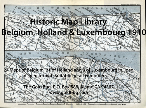 Historic Map Libraries - Belgium, Holland, Luxemourg 1910 Maps
