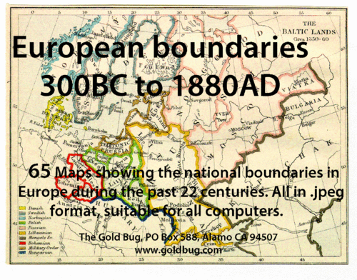 Historic Map Libraries - European Boundary Maps 300 BC to 1880 AD