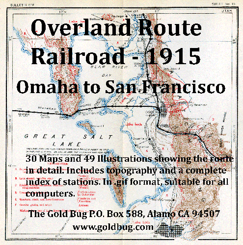 Historic Map Libraries - Overland Railroad, Omaha to San Francisco 1915