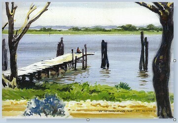 On the Banks of the Cape Fear by Art Newton