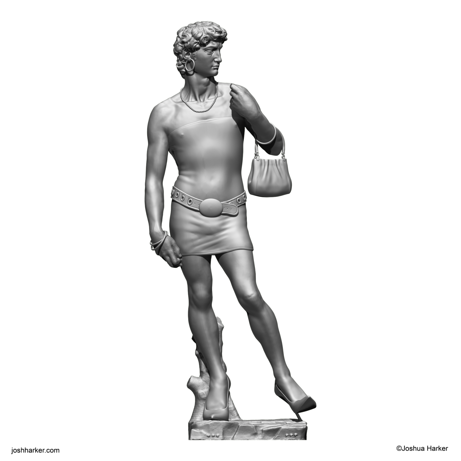 &quot;David in Drag&quot; Statue (9 inch OE)