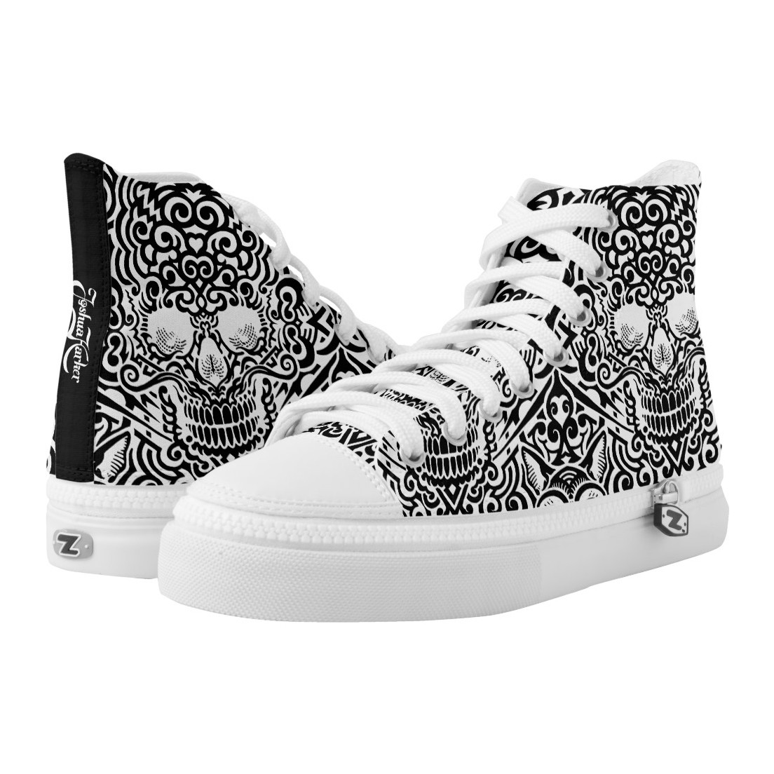 &quot;Creeper Anatomica&quot; Hi-Tops (Black)