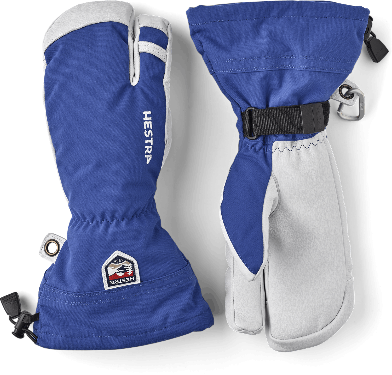 HESTRA ARMY LEATHER HELI SKI 3 FINGER Royal Blue HESTRA ARMY LEATHER HELI SKI 3 FINGER Royal Blue