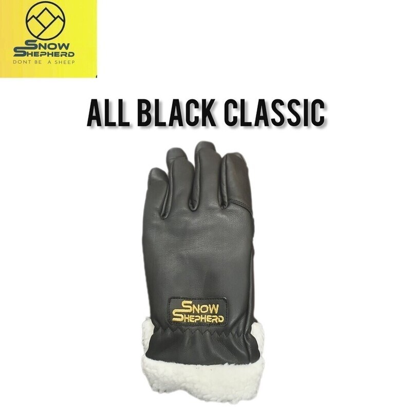 Snowshepherd Leather Ski classic Black Glove
