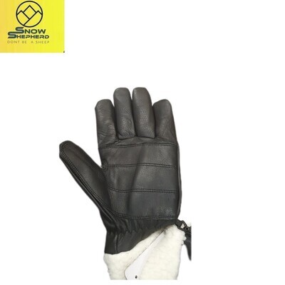 Snowshepherd Leather Ski classic Black Glove